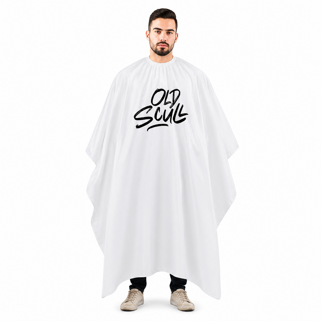 Capa Blanca Logo Old Scull