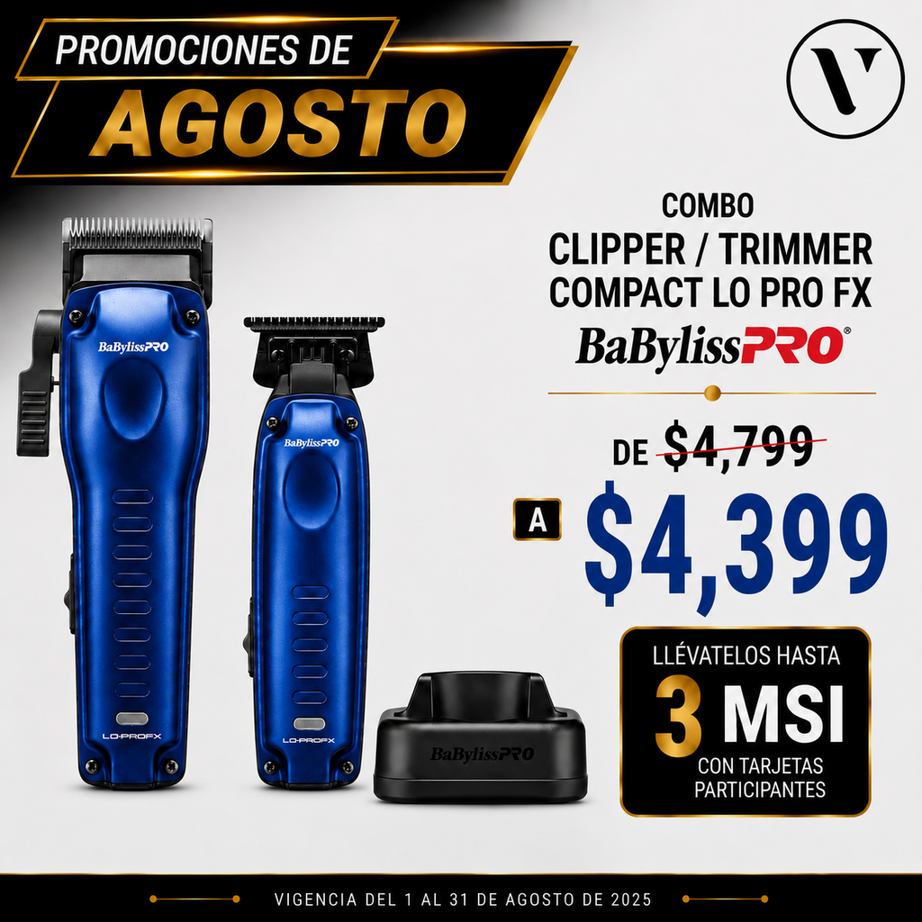 Combo Lo Pro Azul Compact BabylissPRO