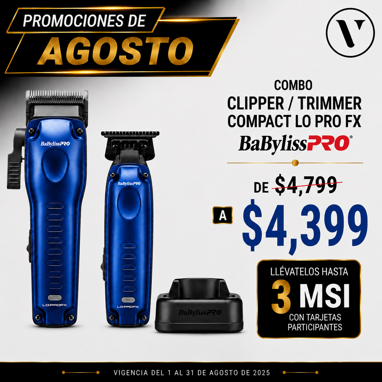 Combo Lo Pro Azul Compact BabylissPRO