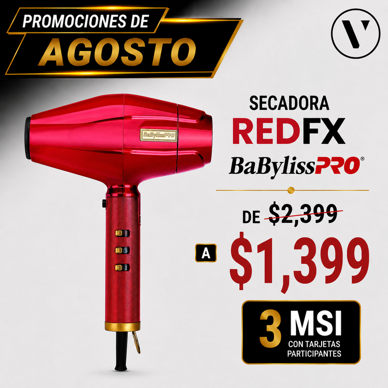 Secadora RedFX BaBylissPro