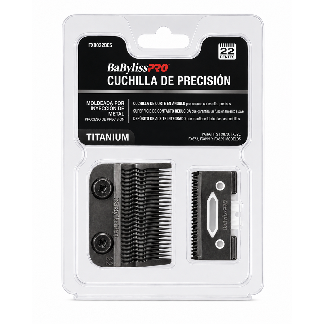 Cuchilla Moldeada BabylissPro Clipper Black FX8022BES