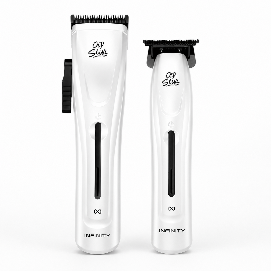 Combo Infinity Clipper & Trimmer White Old Scull